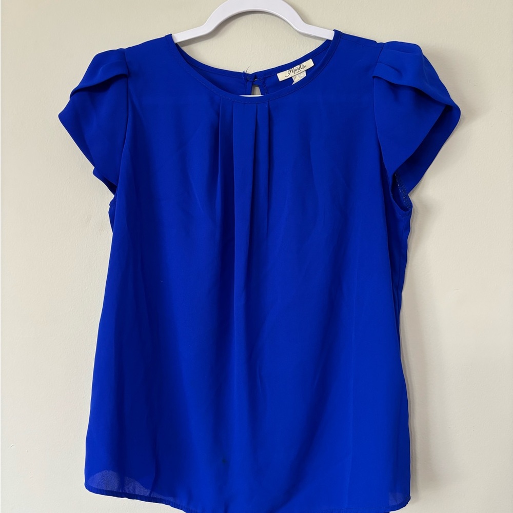 Elegant Blue Women's Blouse